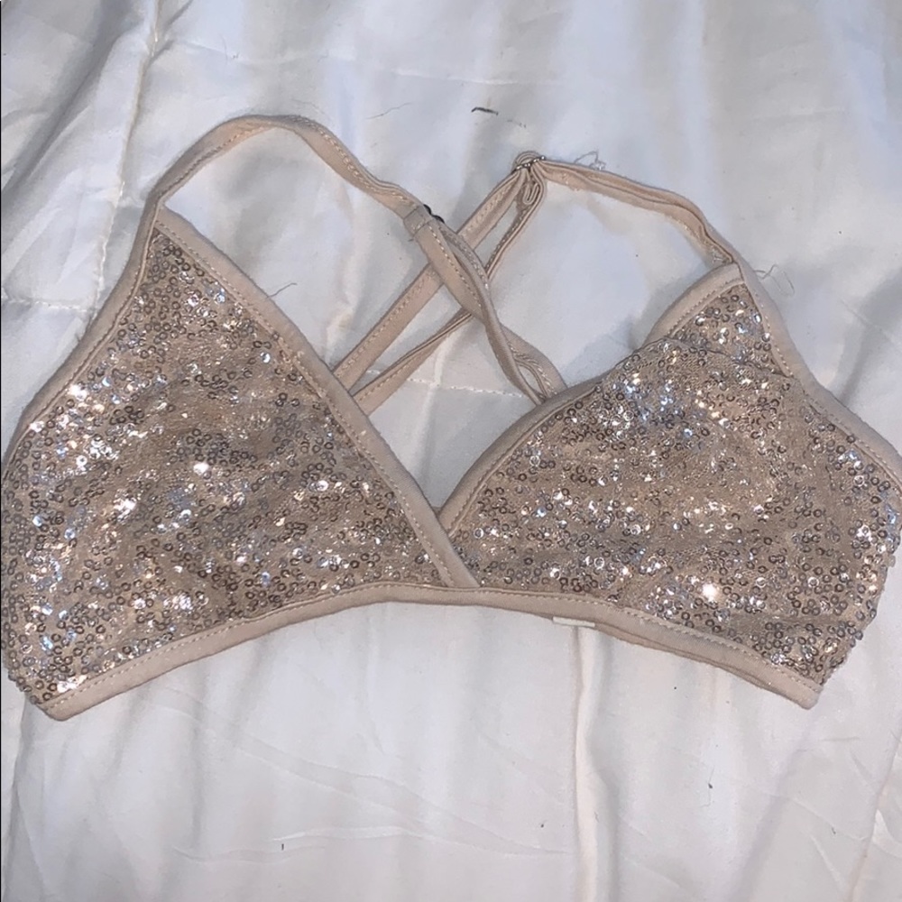 Sparkle bralette. Never been worn